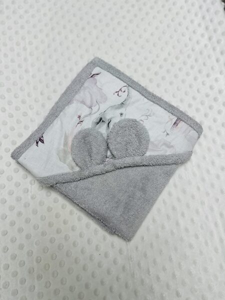 Vannas dvielītis gaiši pelēks ar zīlonīti